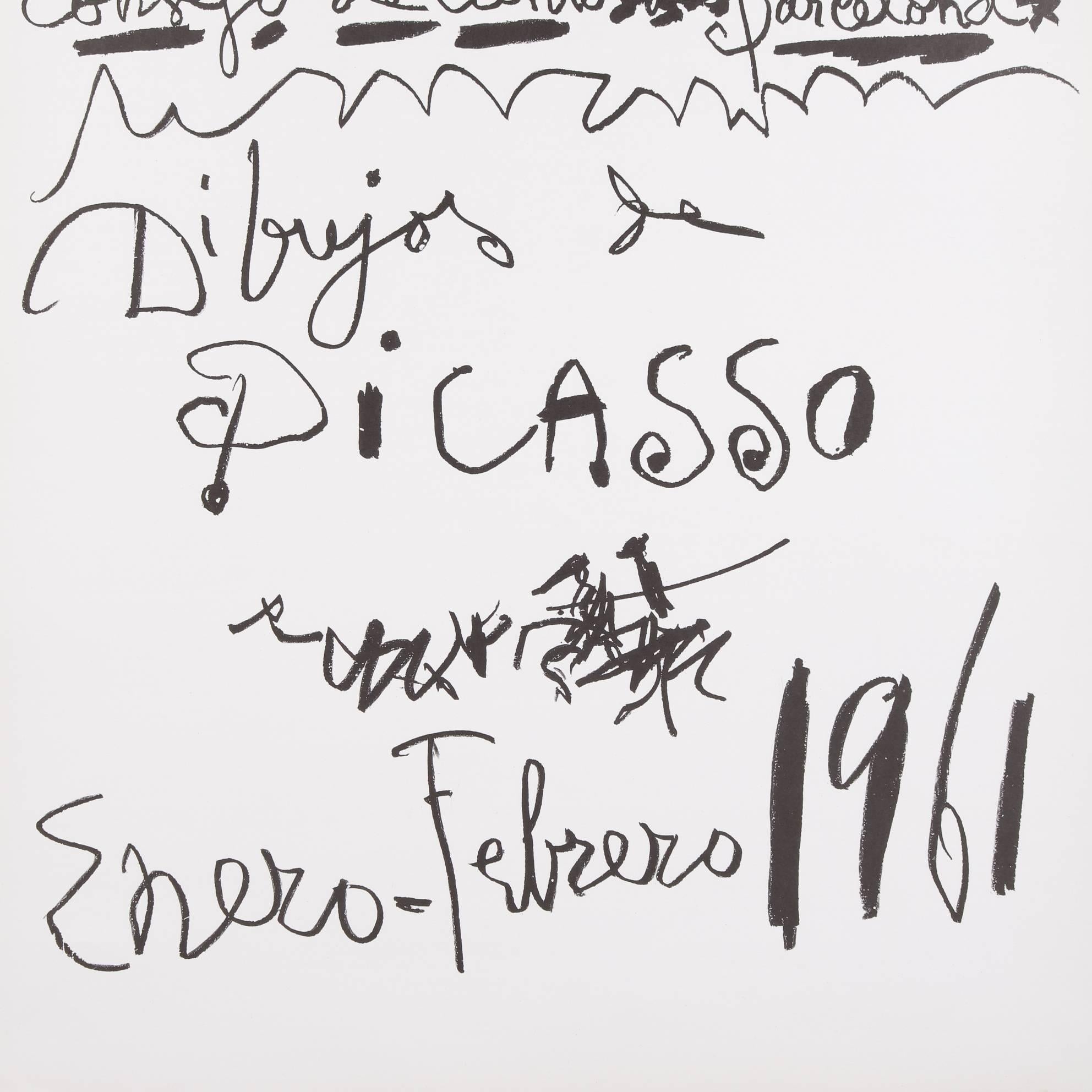Originales lithografisches Picasso-Plakat „Pinturas de Picasso“, 1960 im Zustand „Gut“ im Angebot in Amsterdam, NL