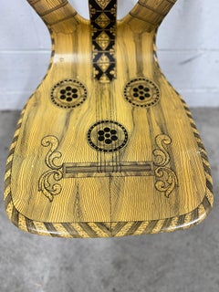 Original Piero Fornasetti "Musicale" Lacquer & Painted Italian Chair C. 1960