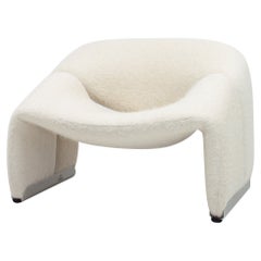 Original Pierre Paulin F598 Groovy Chair in Fluffy Pierre Frey, Artifort, 1970s