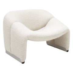 Original Pierre Paulin F598 Groovy Chair in Fluffy Pierre Frey, Artifort, 1970s