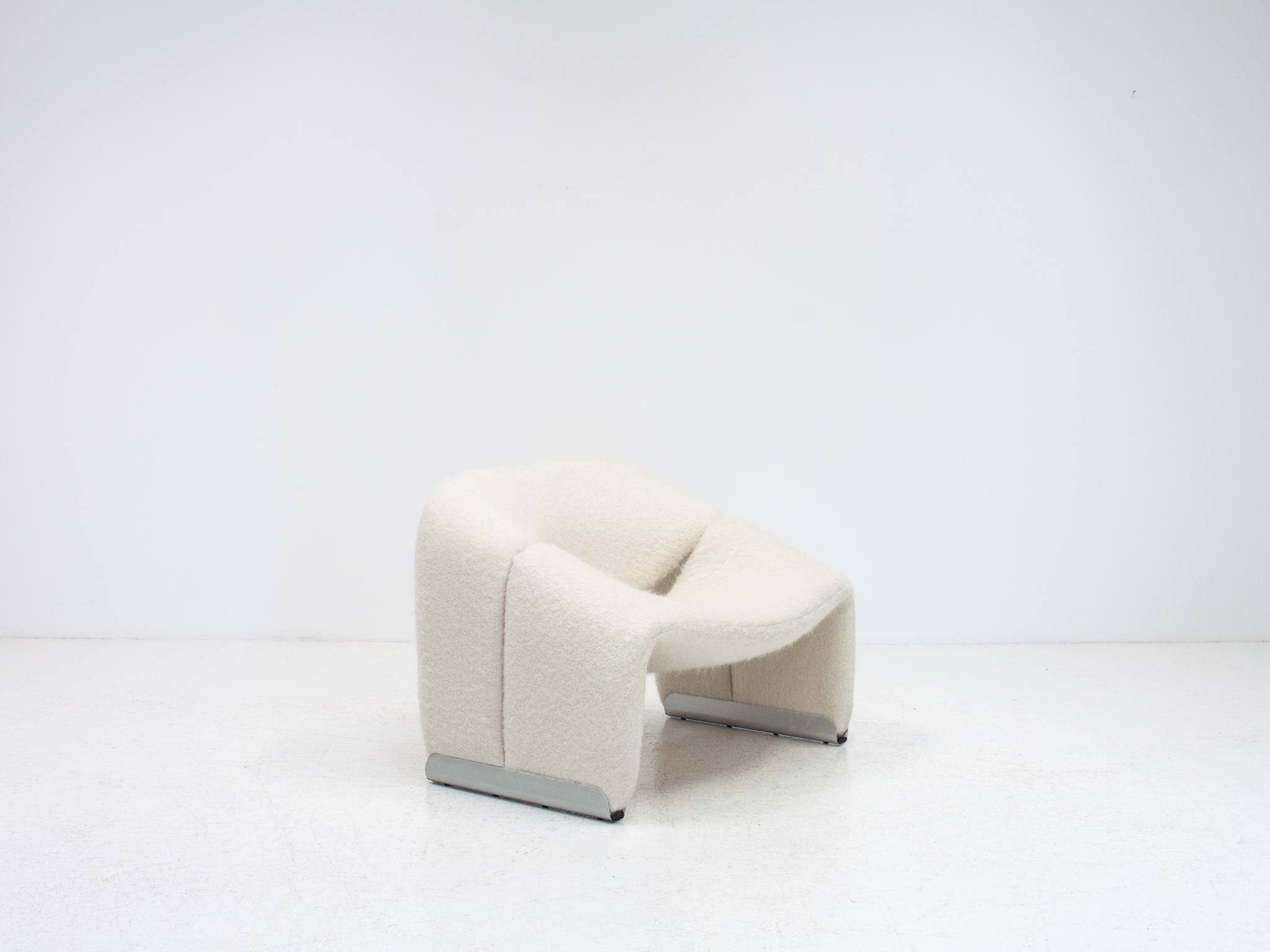 Mid-Century Modern Original Pierre Paulin F598 Groovy Chair in Fluffy Pierre Frey, Artifort, 1970s