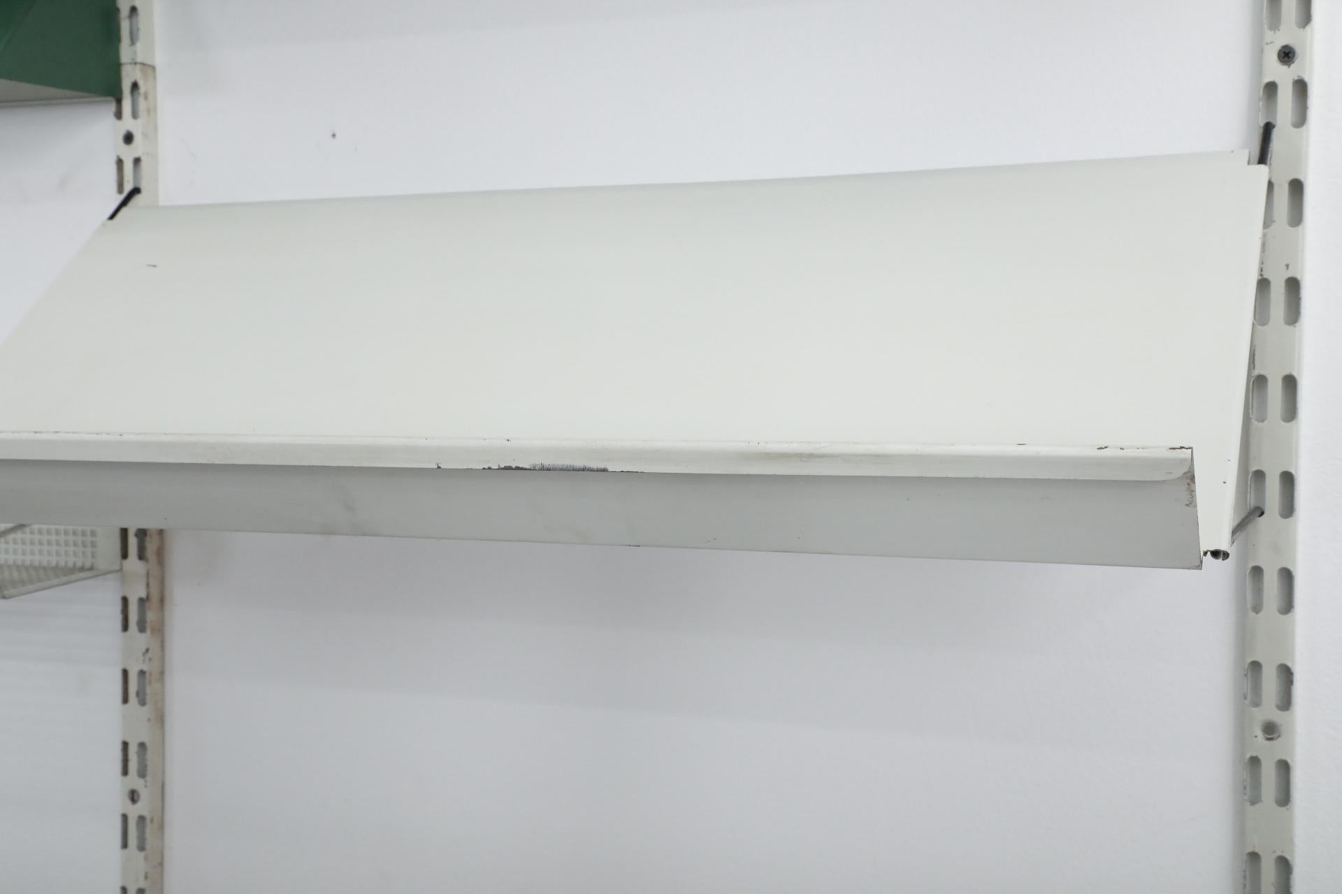 Original Pilastro Two Section Wall Unit w/ Desk with Drawer, Green Light For Sale 7