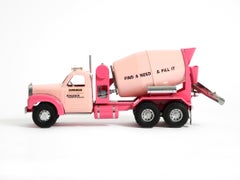 Original pink Smith Miller cement toy truck No. 026/125