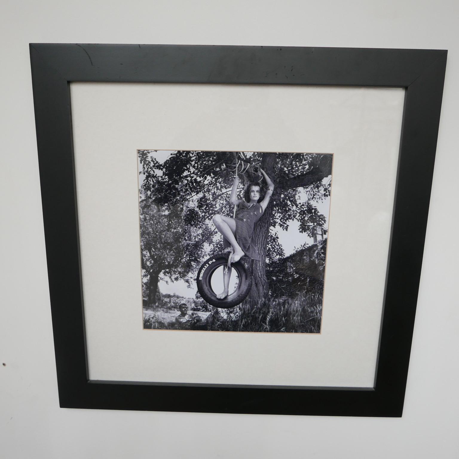 Paper Original Pirelli Calendar Framed Print by Helmut Newton