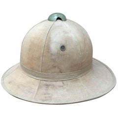 Antique Original Pith Helmet from the Belgian Congo, circa 1940