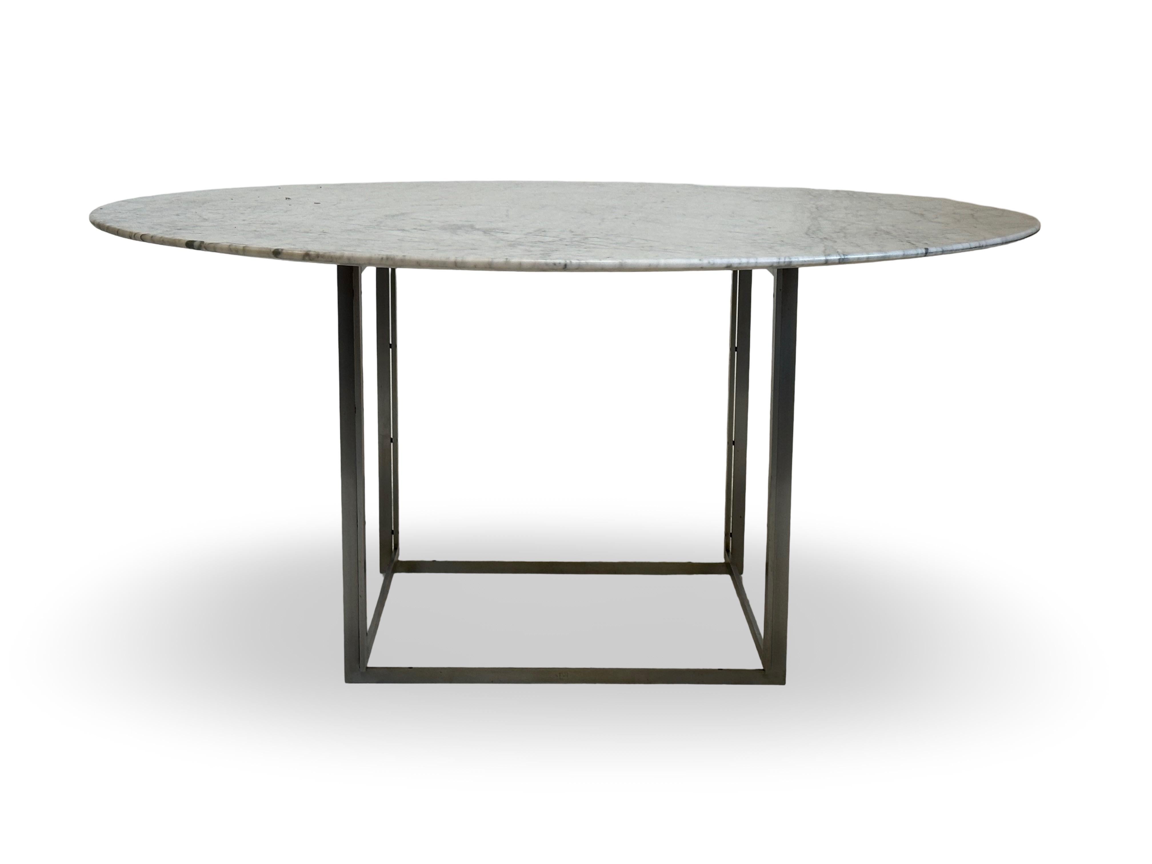 Danish Original PK54 dining table designed by Poul Kjærholm. E. Kold Christensen, DK.
