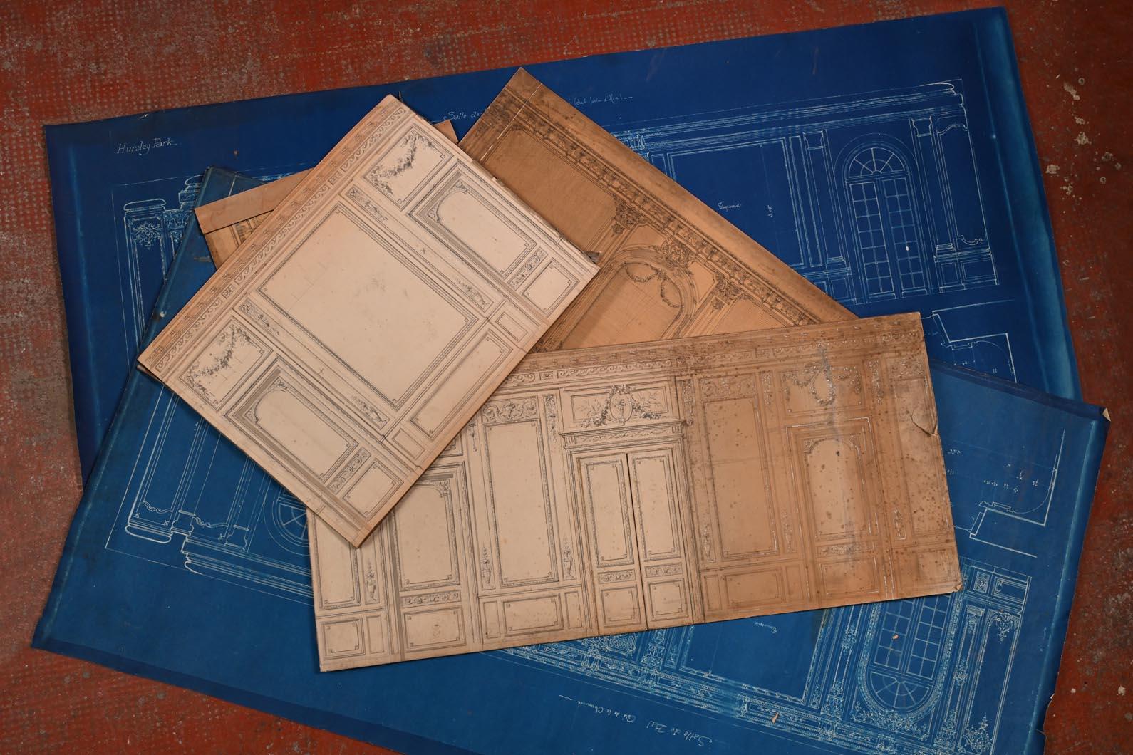 This set of model elements accompanied by plans constitutes part of the project to redevelop the Hursley Park mansion, also called ， commissioned by the Coopers family who acquired it in 1902. The project is entrusted to the architect Scottish