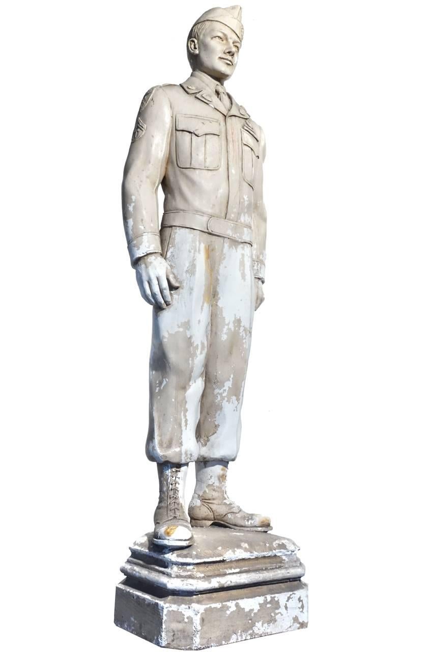 Industriale Modello originale in gesso per una statua di bronzo più grande in vendita