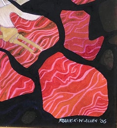 Original 'Poisson qui Marche' Contemporary Painting by Frank Kay Wenham Allen