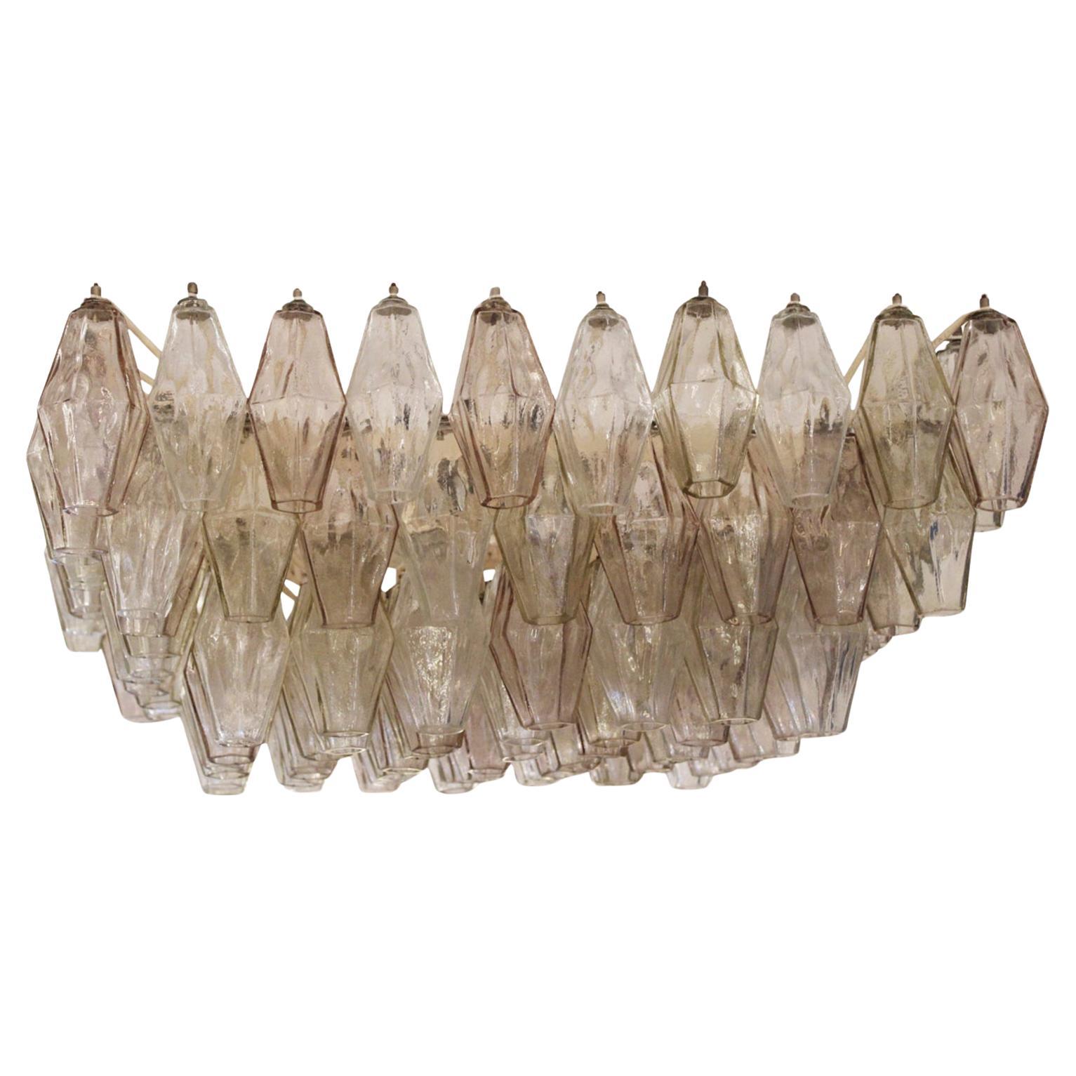 Originale Poliedri-Lampe, entworfen von Carlo Scarpa und herausgegeben von Venini, Italien 1950 im Angebot