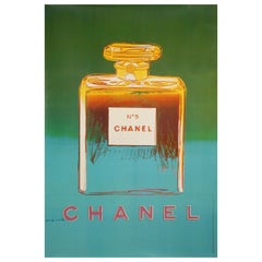 Vintage Original Pop Art Poster-Andy Warhol-Chanel No. 5 Perfum-Haute Couture, 1997