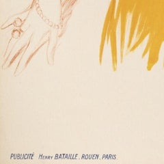 Original Poster Art Deco-vertès-simone Frévalles-actress-pearls, 1922