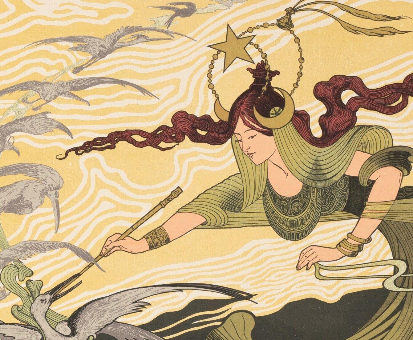 Art Nouveau Original Poster-Bertrand-Cinderella Opera-Massenet-Fairy Tale, 1899
