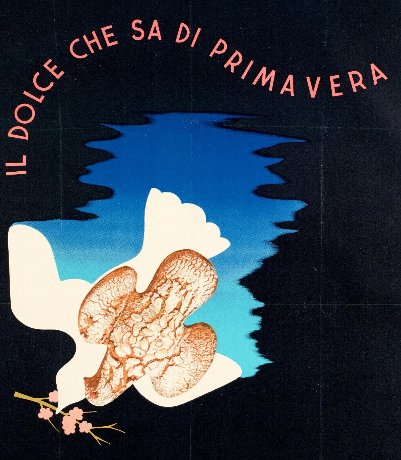 Art Deco Original Poster-Cassandre-Colomba-Motta-Italian-Easter-Cake, 1936 For Sale