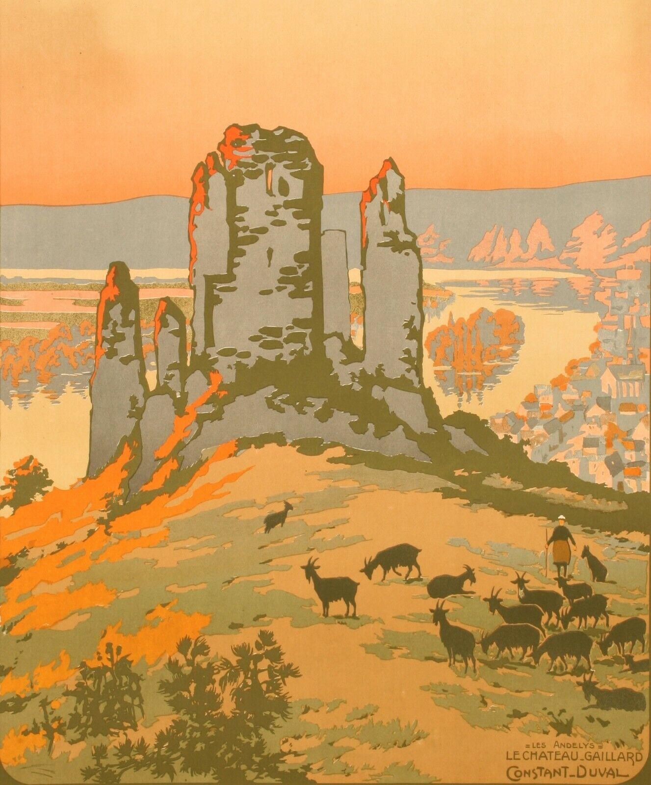 Original Poster-Constant Duval-Normandie-Bretagne-Château De Gaillard, c.1920

Poster by the French Railways to promote tourism in Normandy - Brittany.

Additional Details: 
Materials and Techniques: Colour lithograph on paper
Status: