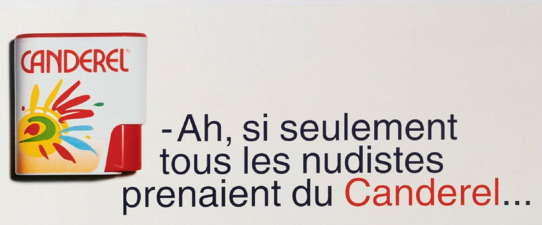 Original Poster-Edmond Kiraz-Canderel -The Nudist-Parisiennes, 1995

Poster Advertising for the Canderel brand, we see a young woman Nudist on the beach, as well as the phrase 