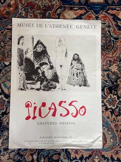 Original Poster for Picasso Exhibition in Geneva back in 1971