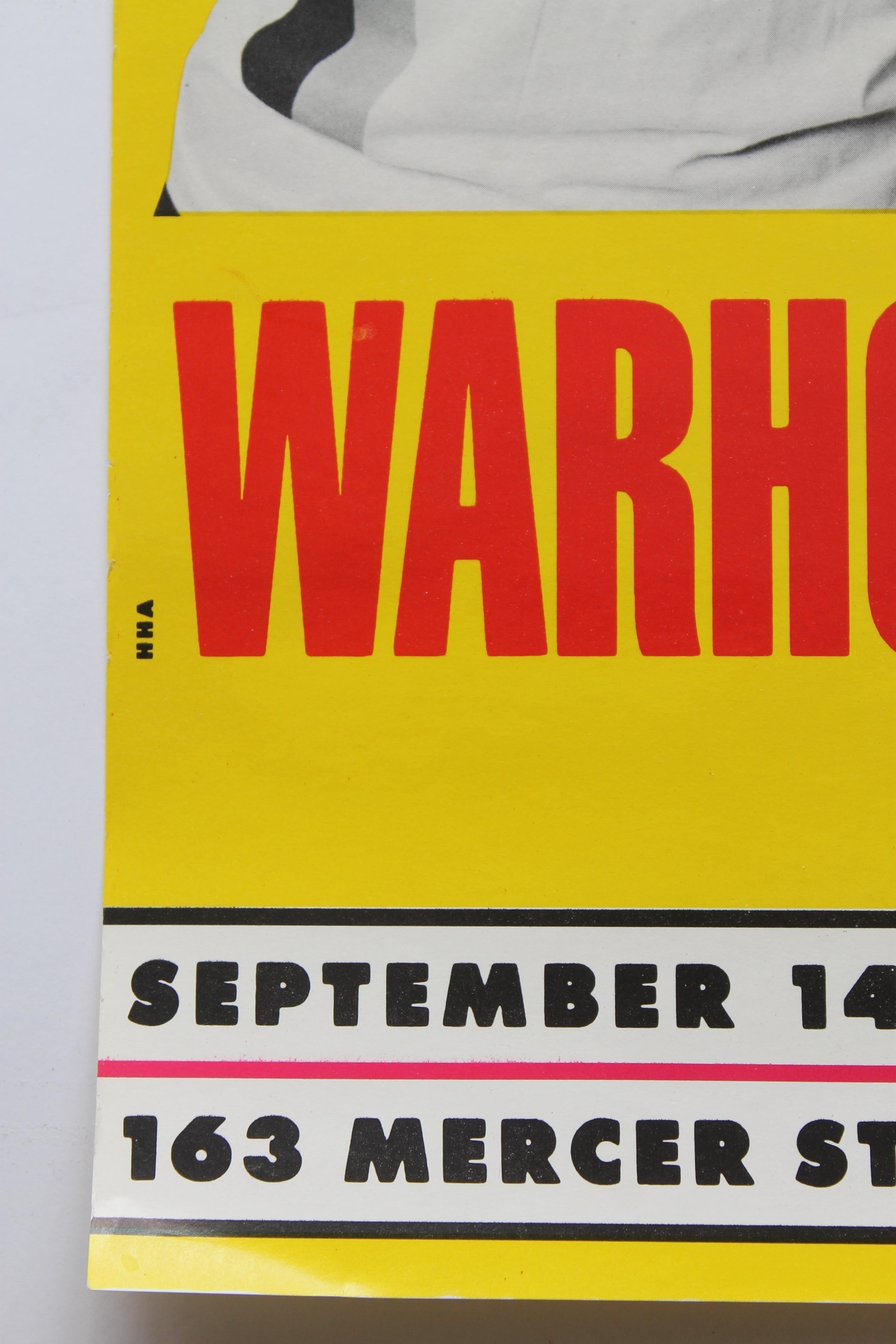 Post-Modern Original Poster for Warhol + Basquiat Paintings