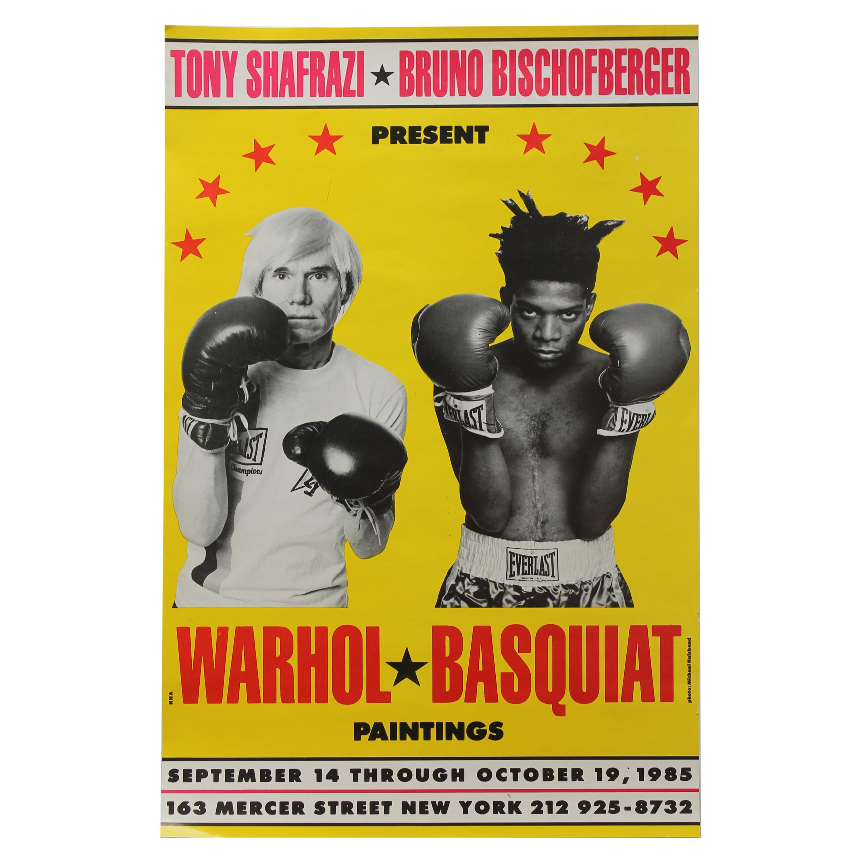 Original Poster for Warhol + Basquiat Paintings