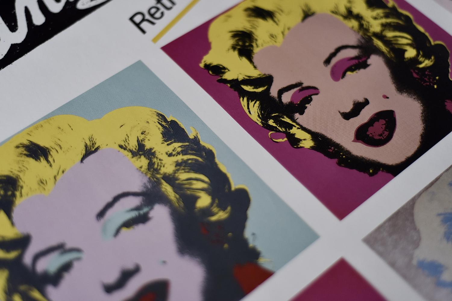 Originalplakat aus der Andy Warhol-Ausstellung, Marilyn Monroe RETROspecTIVE (Papier) im Angebot