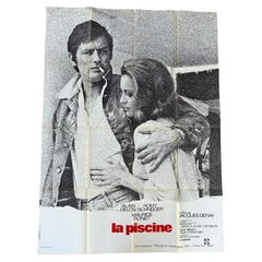 Poster originale " La Piscine " Alain Delon Schneider