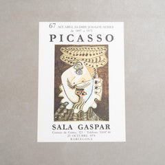 Original Poster Pablo Picasso, 67 Acuarelas, Dibujos, Gouaches, Sala Gaspar