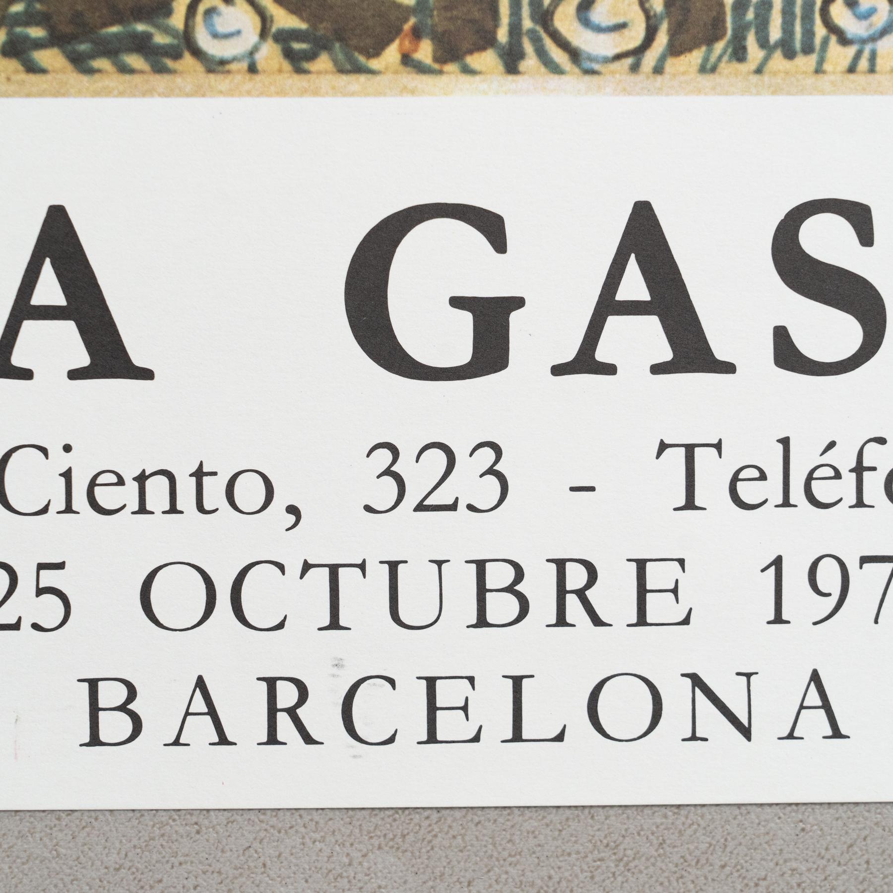 Poster originale Pablo Picasso, 67 Acuarelas, Dibujos, Gouaches, Sala Gaspar in vendita 1