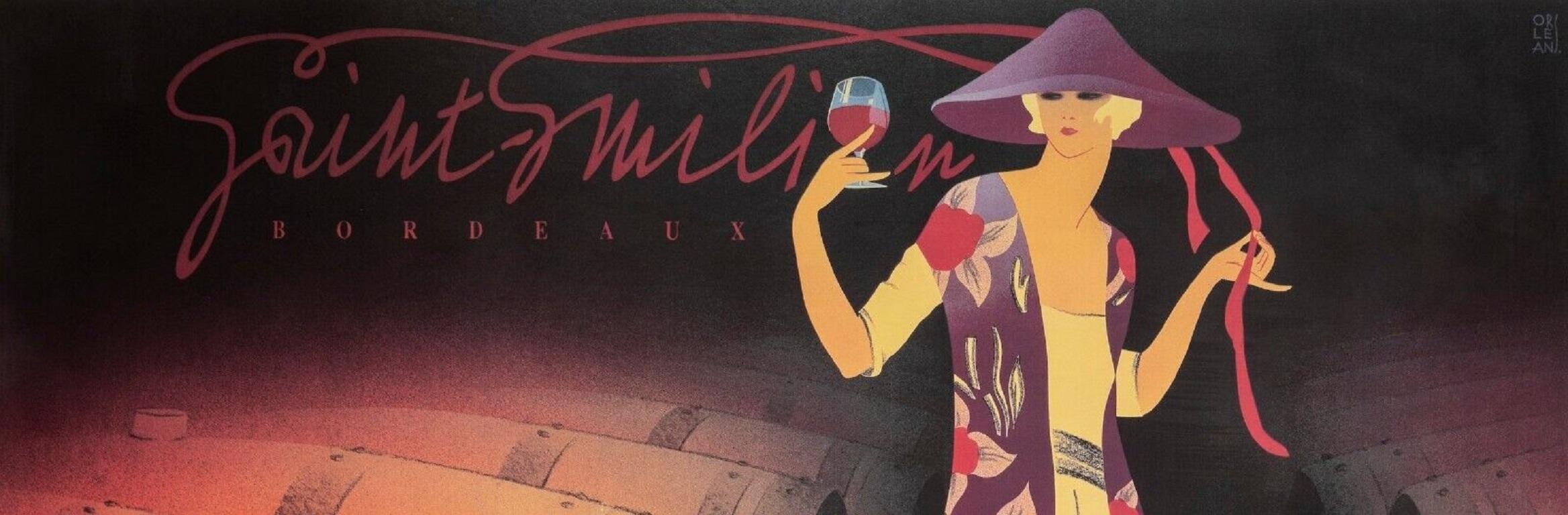 Original Poster-Philippe Sommer-Saint Emilion-Chateau Lapeyre-Wine, 1995

Poster to promote the french wine St Emilion – Chateau Lapeyre.
This poster of Château Lapeyre by Philippe Sommer shows us an Asian-style lady, about to taste a glass of red