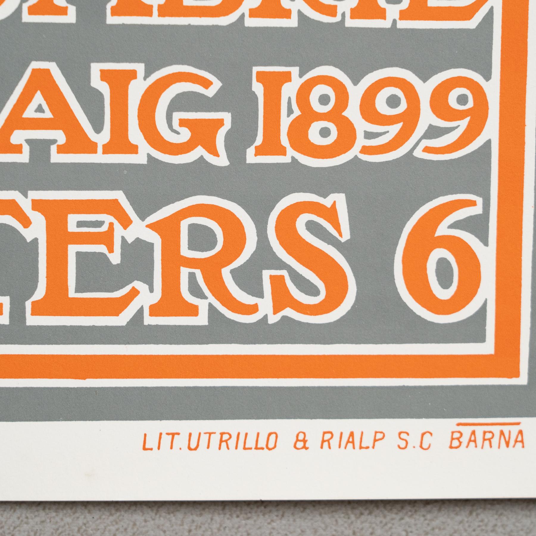 Manifesto originale - Quarta Esposizione del Círcol de Sant Lluch, 1969 in vendita 3