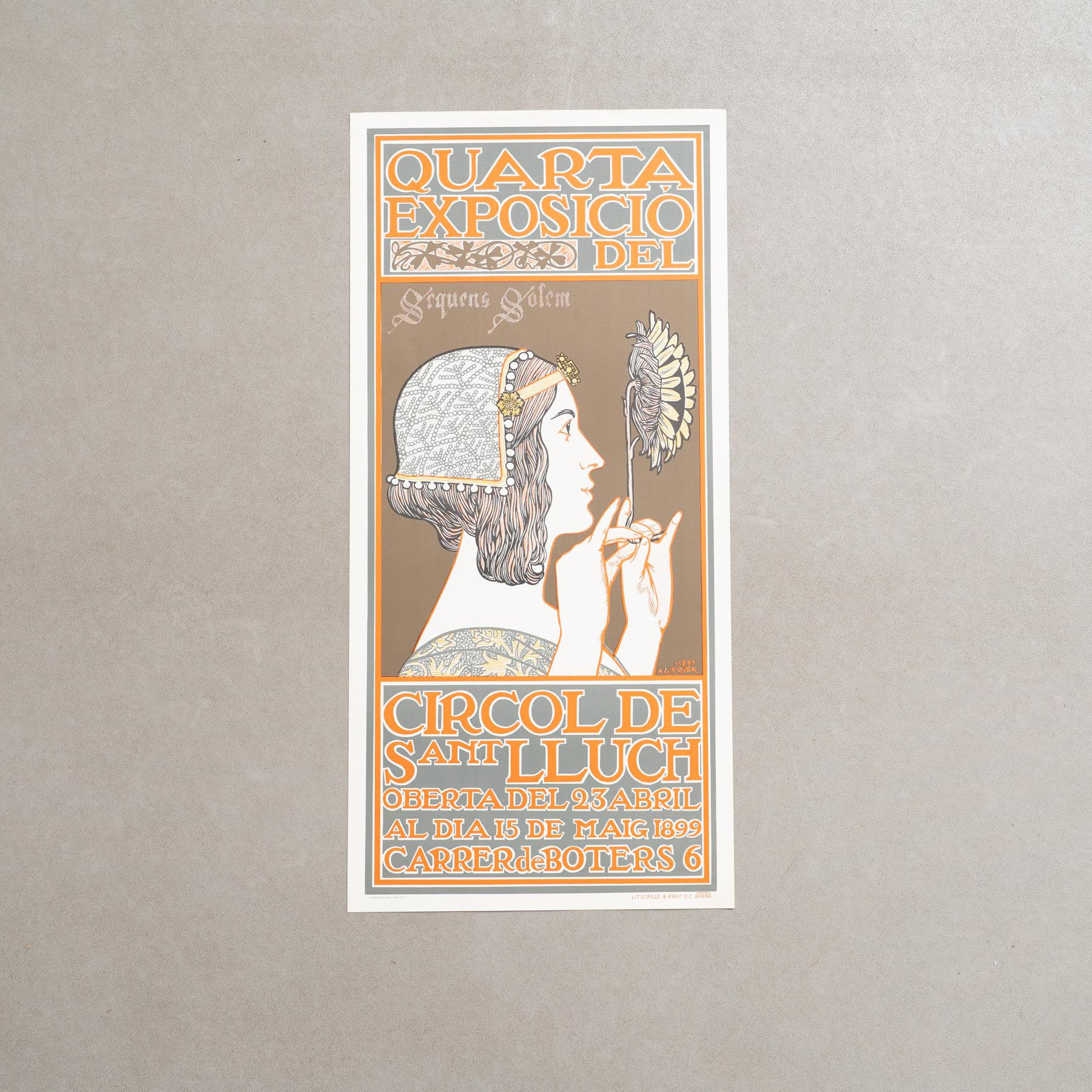 Original Exhibition Poster – Quarta Exposició del Círcol de Sant Lluch, Alexandre de Riquer, 1969

Details:

Exhibition: Quarta Exposició del Círcol de Sant Lluch
Artist: Alexandre de Riquer
Year: 1969
Dimensions: 74 x 35 cm
Condition: Good vintage