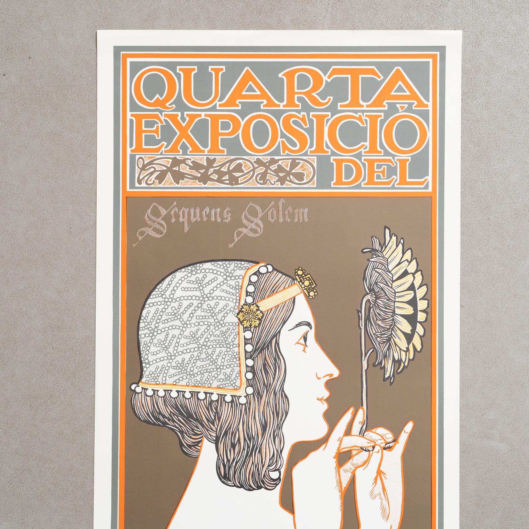 Europeo Manifesto originale - Quarta Esposizione del Círcol de Sant Lluch, 1969 in vendita