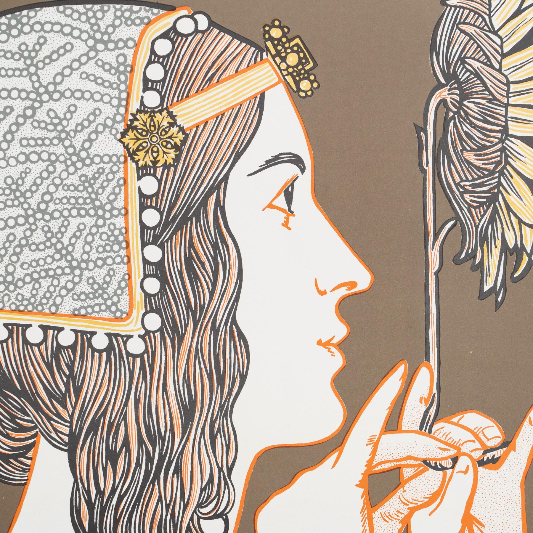 Affiche originale - Quarta Exposició del Círcol de Sant Lluch, 1969 Bon état - En vente à Barcelona, ES