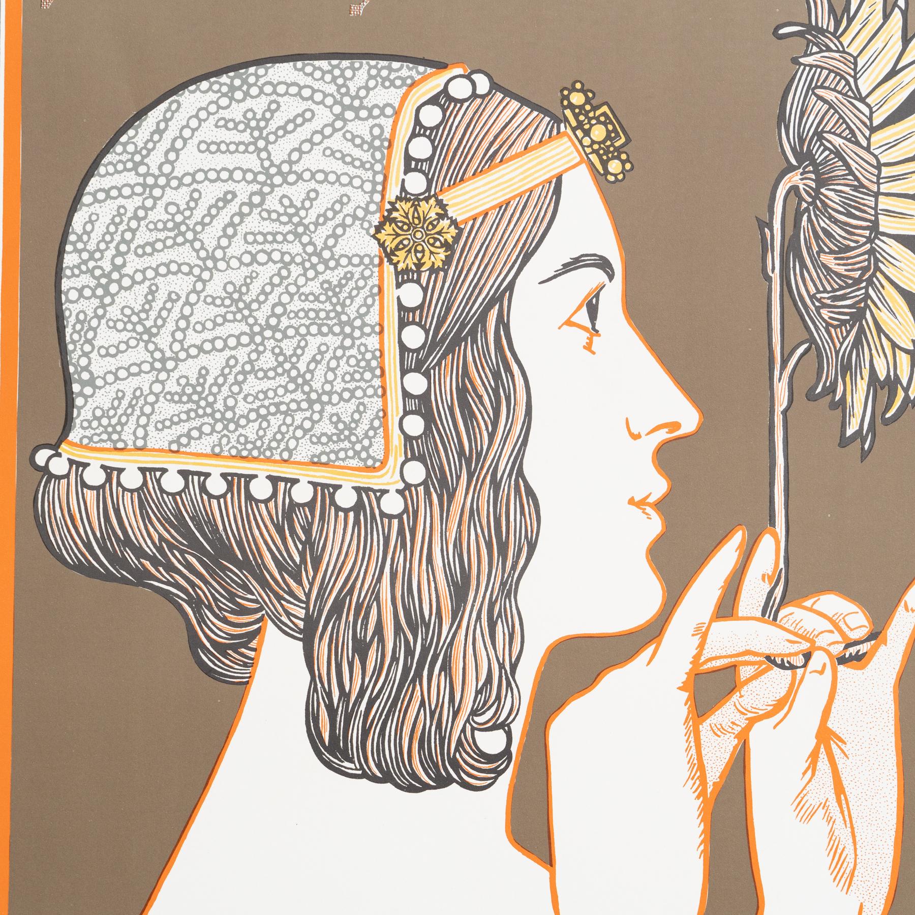 Mid-20th Century Original Poster – Quarta Exposició del Círcol de Sant Lluch, 1969 For Sale