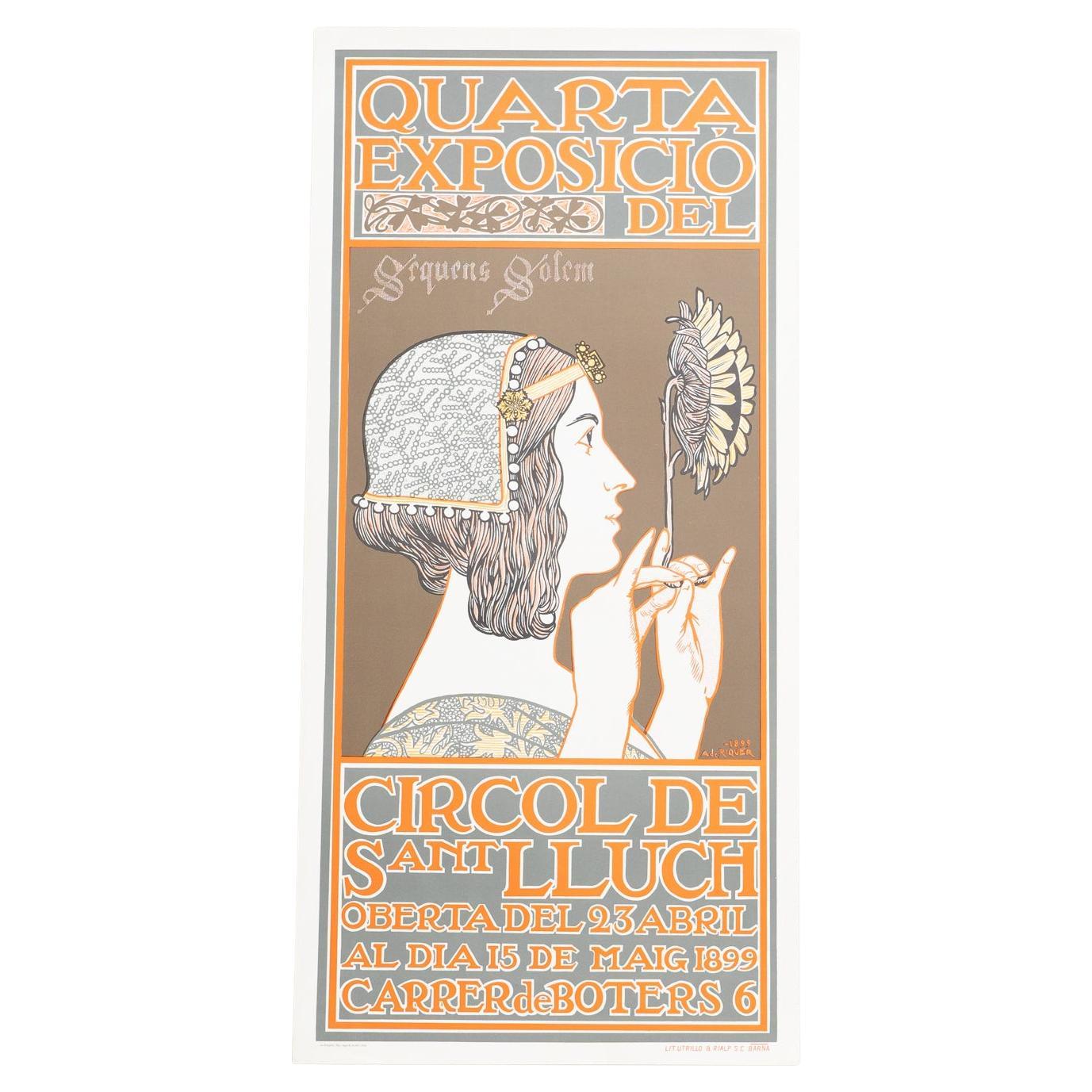 Manifesto originale - Quarta Esposizione del Círcol de Sant Lluch, 1969