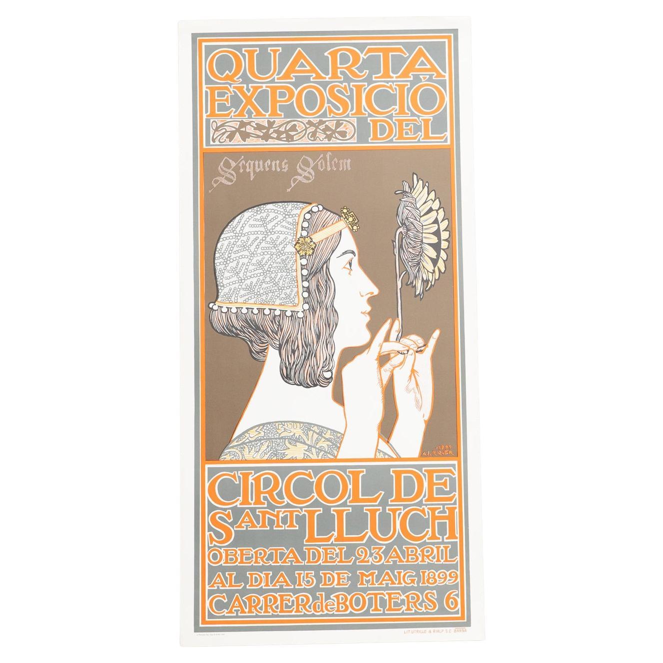 Manifesto originale - Quarta Esposizione del Círcol de Sant Lluch, 1969 in vendita