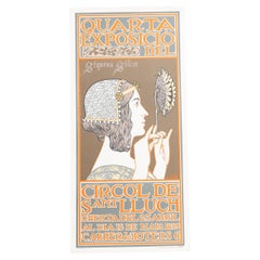 Original Poster – Quarta Exposició del Círcol de Sant Lluch, 1969