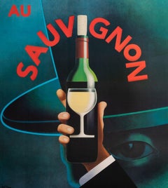Original Poster-Razzia-Au Sauvignon-Restaurant Bistrot Vin-Paris, 1995