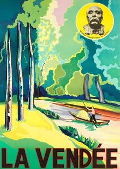 S W, Original Poster Travel Poster, Vendée Venise Verte, Georges Clemenceau 1931