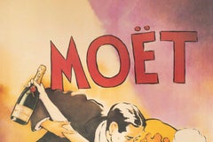 Original Poster-V. McIndoe-couple-Moet-Chandon-Champagne, 1986