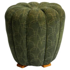 Original Pouf Stool by Jindrich Halabala from 1958  Made in Czech