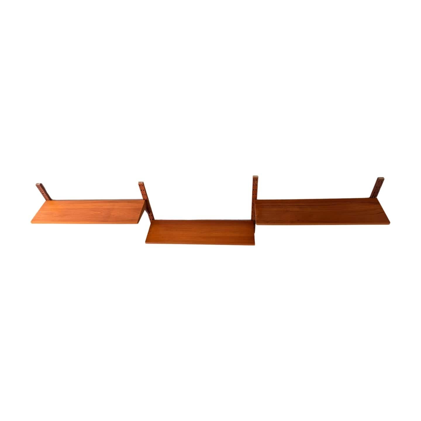 Mid-Century Modern Original Poul Cadovius Midcentury Bücherregal Wandregal Cado Teak For Sale