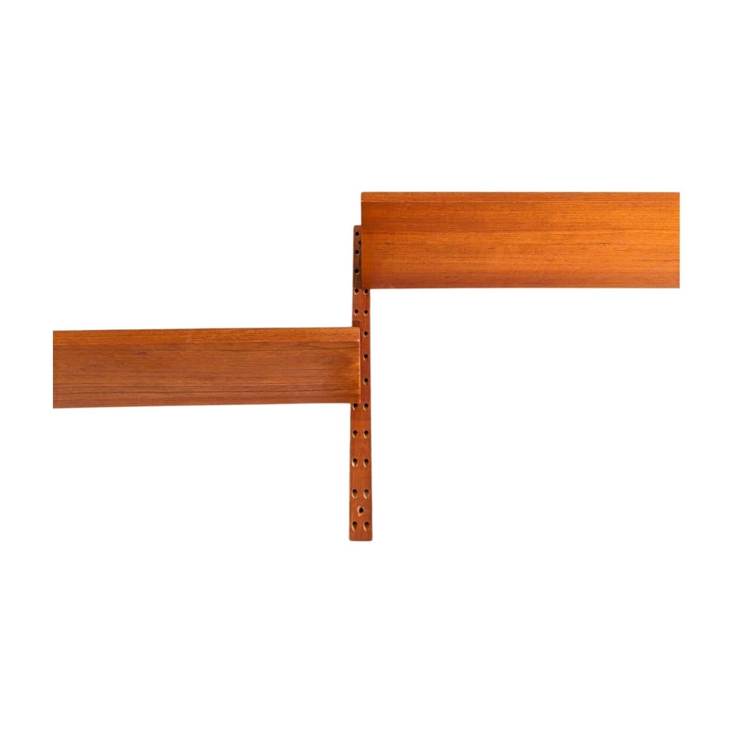 Danish Original Poul Cadovius Midcentury Bücherregal Wandregal Cado Teak For Sale