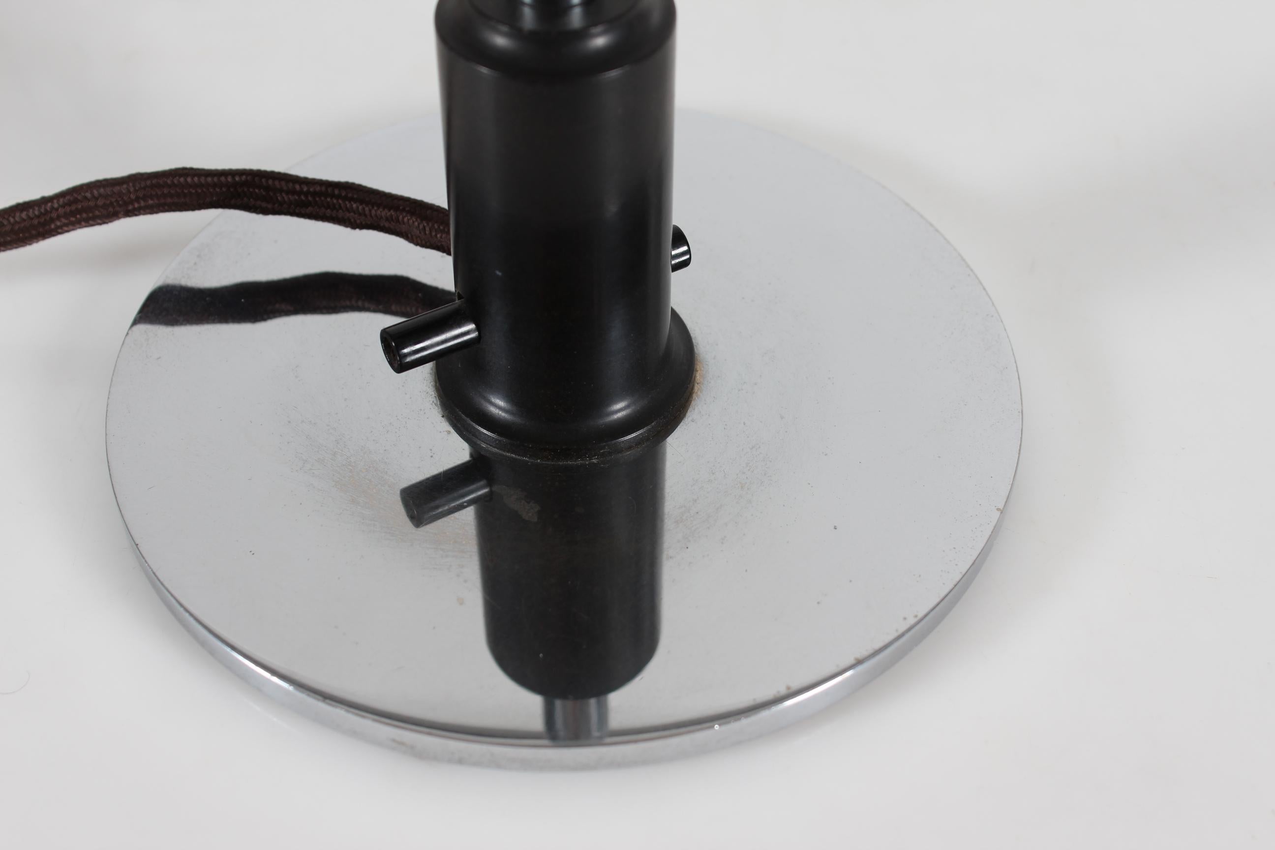 Original Poul Henningsen Art Deco PH Desk Lamp PH 3½-2 Chrome Matte Shades 1930s For Sale 9
