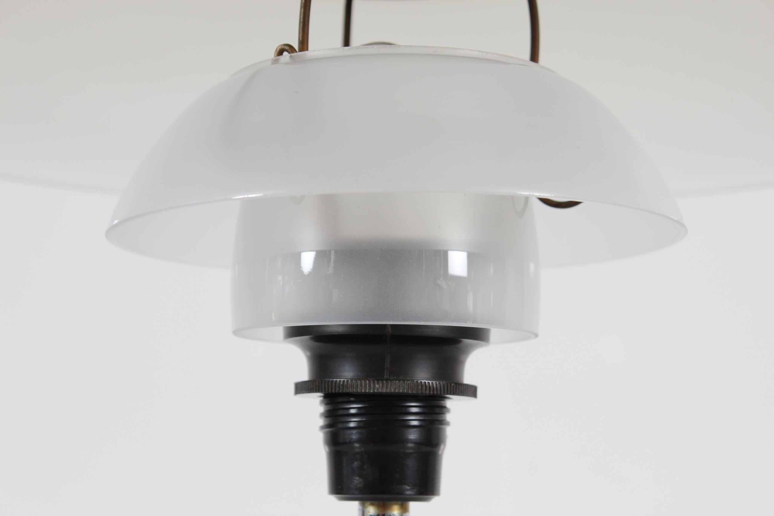 Mid-20th Century Original Poul Henningsen Art Deco PH Desk Lamp PH 3½-2 Chrome Matte Shades 1930s For Sale