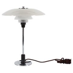 Original Poul Henningsen Art Deco PH Desk Lamp PH 3½-2 Chrome Matte Shades 1930s