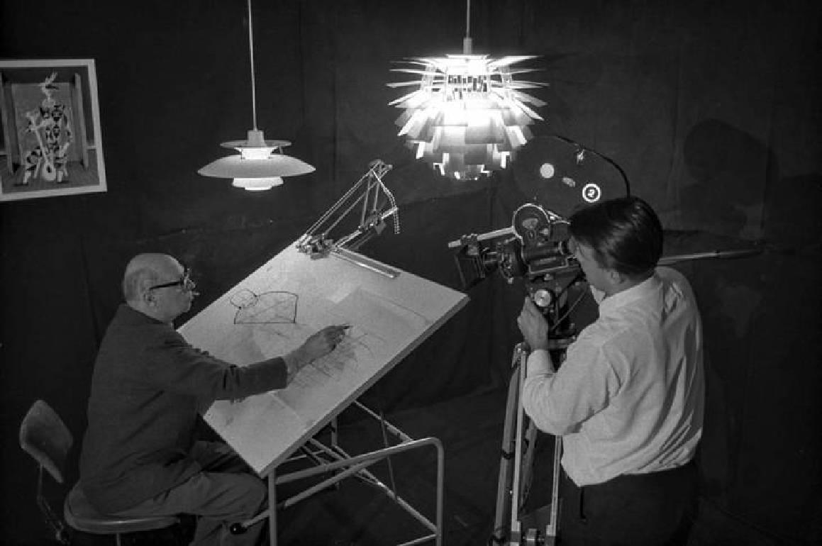 20ième siècle Lampe de bureau en cuivre Poul Henningsen du début des années 1930 en vente