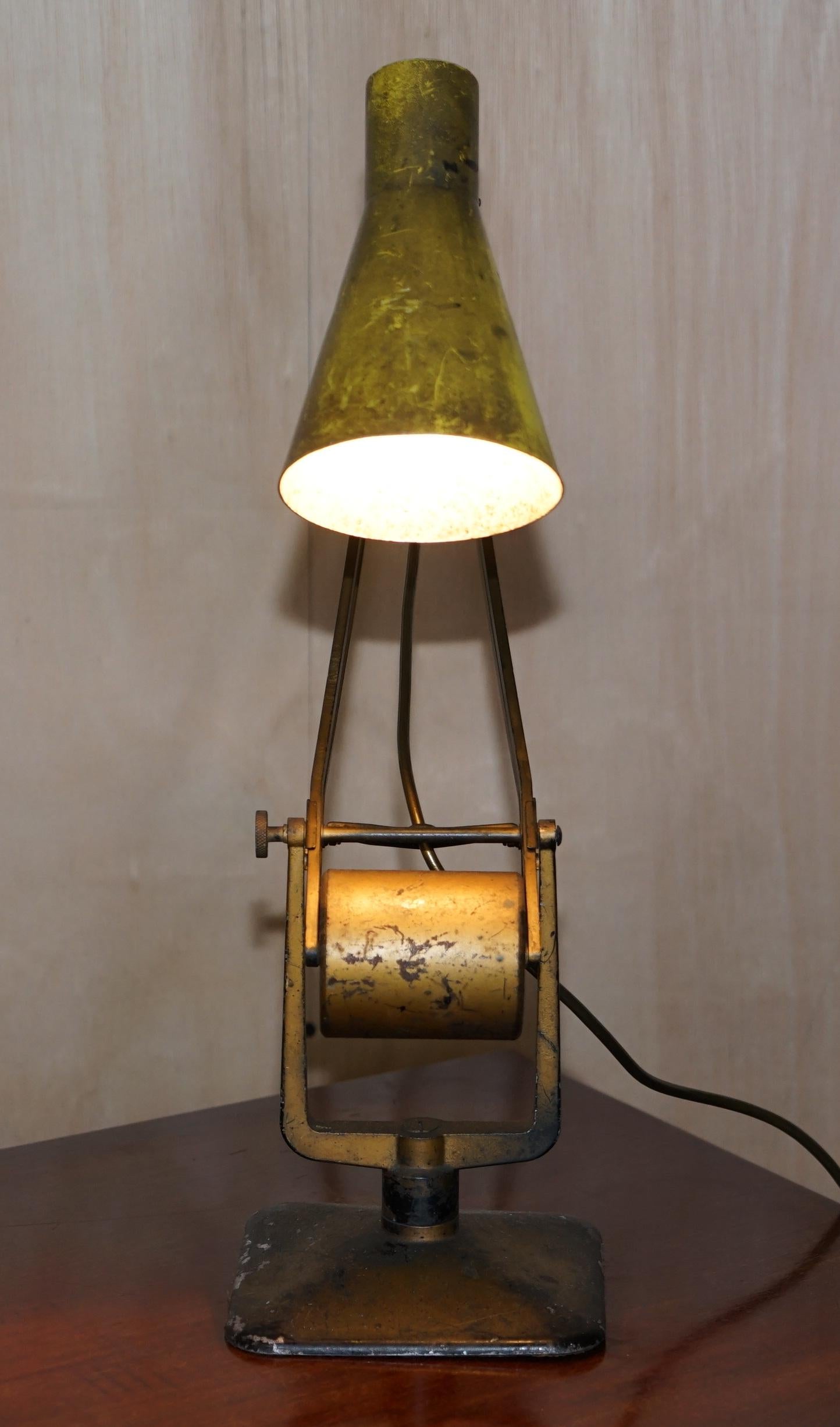 Original Pre War Hadrill & Horstmann Counterpoise Lamp Period Paint & Patina 3