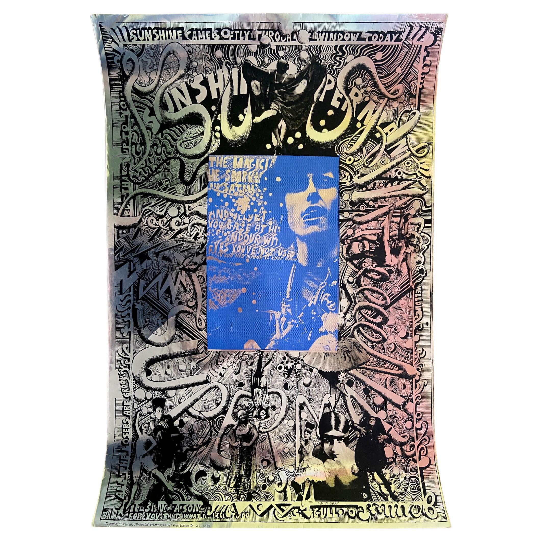 Mid-Century Modern Original Psychedelic Poster, Donovan 