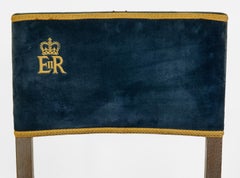 Silla de la Coronación de la Reina Isabel II Original 1953 Excelente Ejemplo