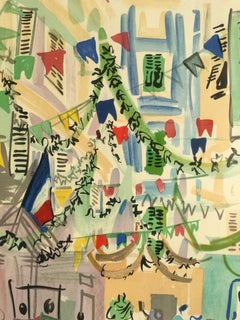 Original Raoul Dufy Mourlot Art Poster, Extended Exhibition Date
